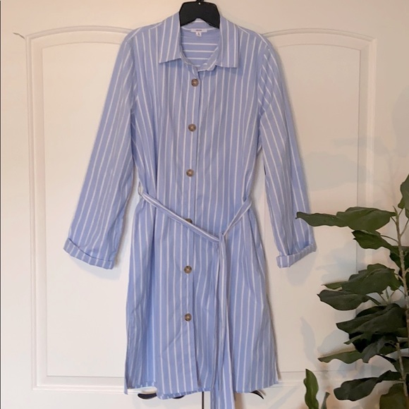Striped button up dress - Picture 1 of 4